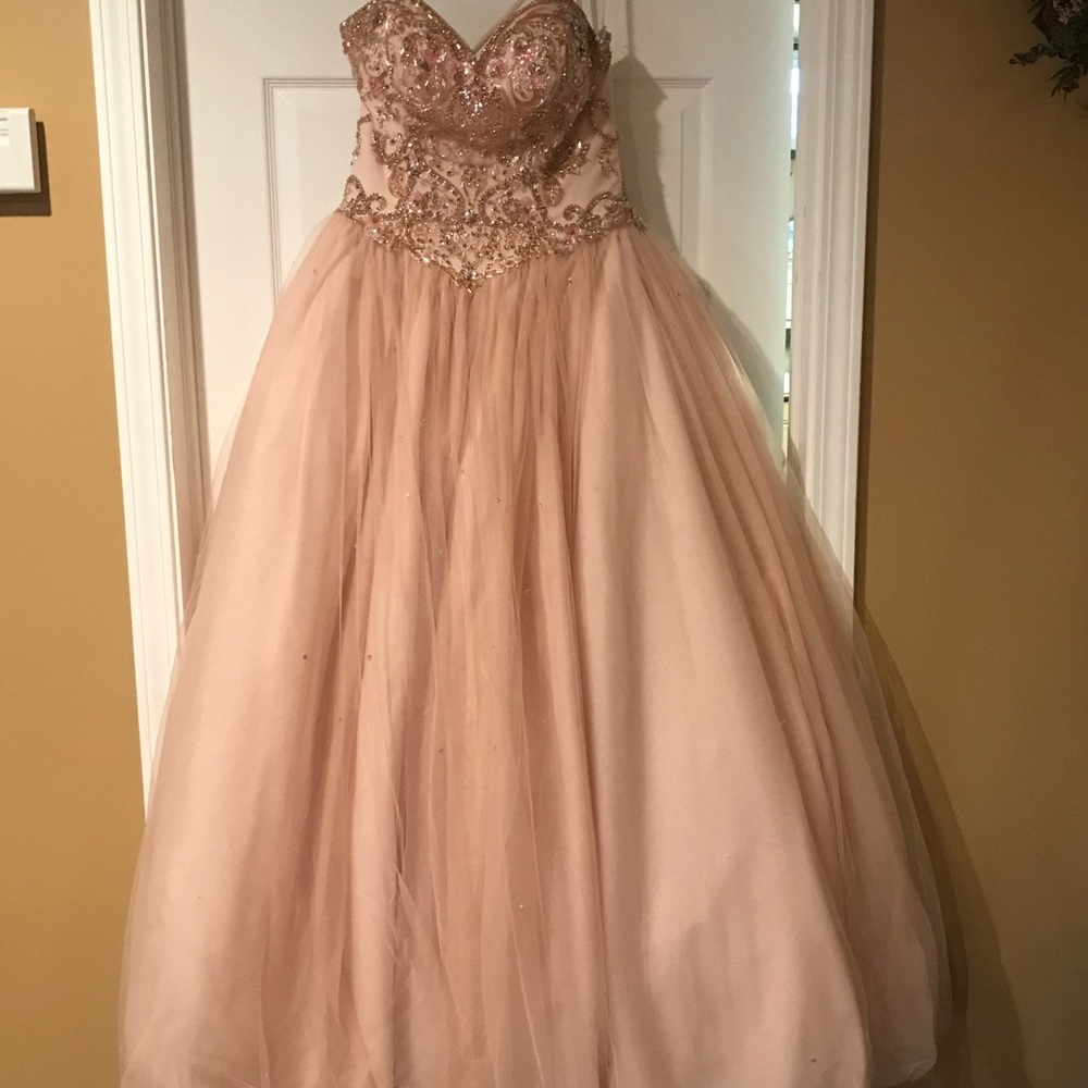 Beautiful blush ball gown